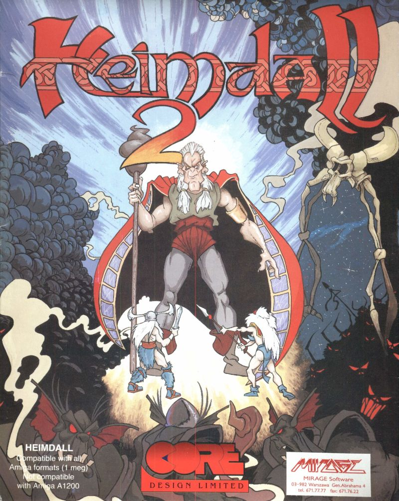 Heimdall 2 box art for Amiga